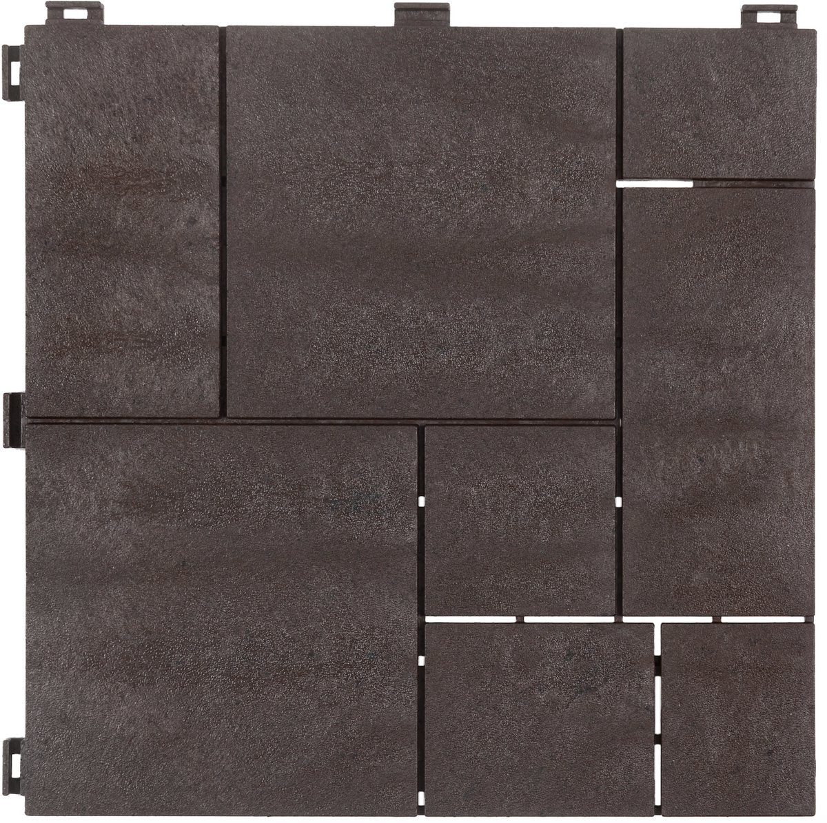 Composiet Terrastegels - Bruin - Mozaïek - 6 Stuks - 0.55 m²