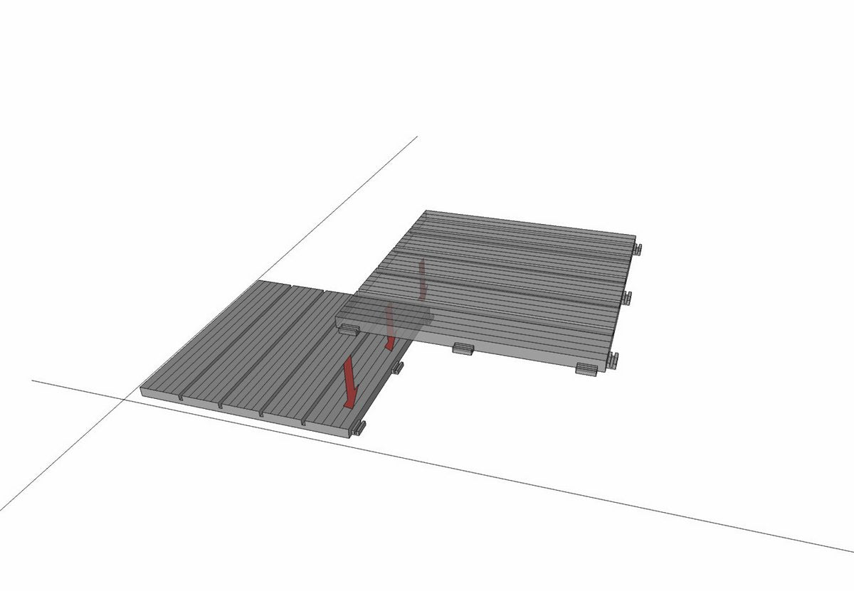 Composiet Terrastegels - Platinum Wit - 12 Stuks - 1,10 m²
