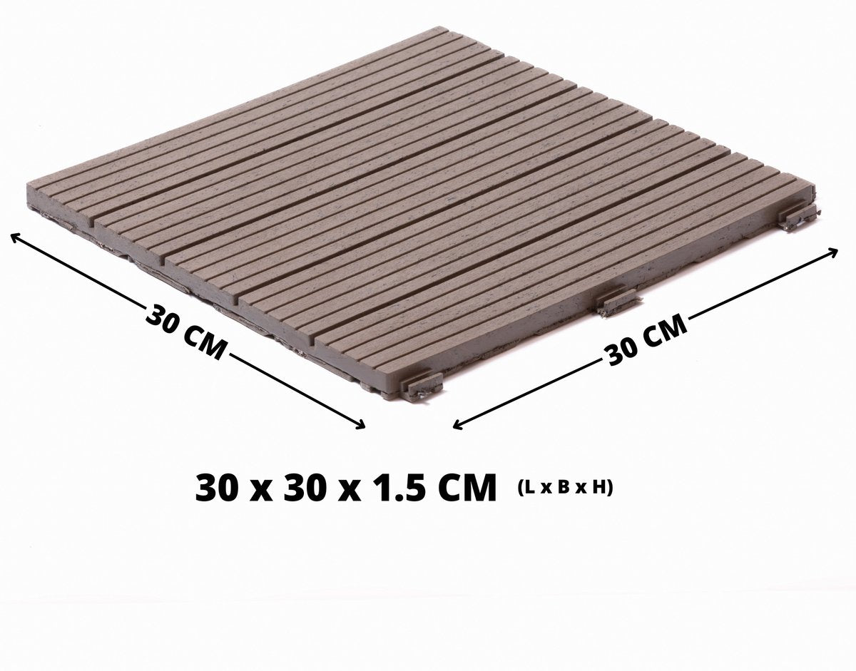 Composiet Terrastegels - Prime Oak - 12 Stuks - 1,10 m²