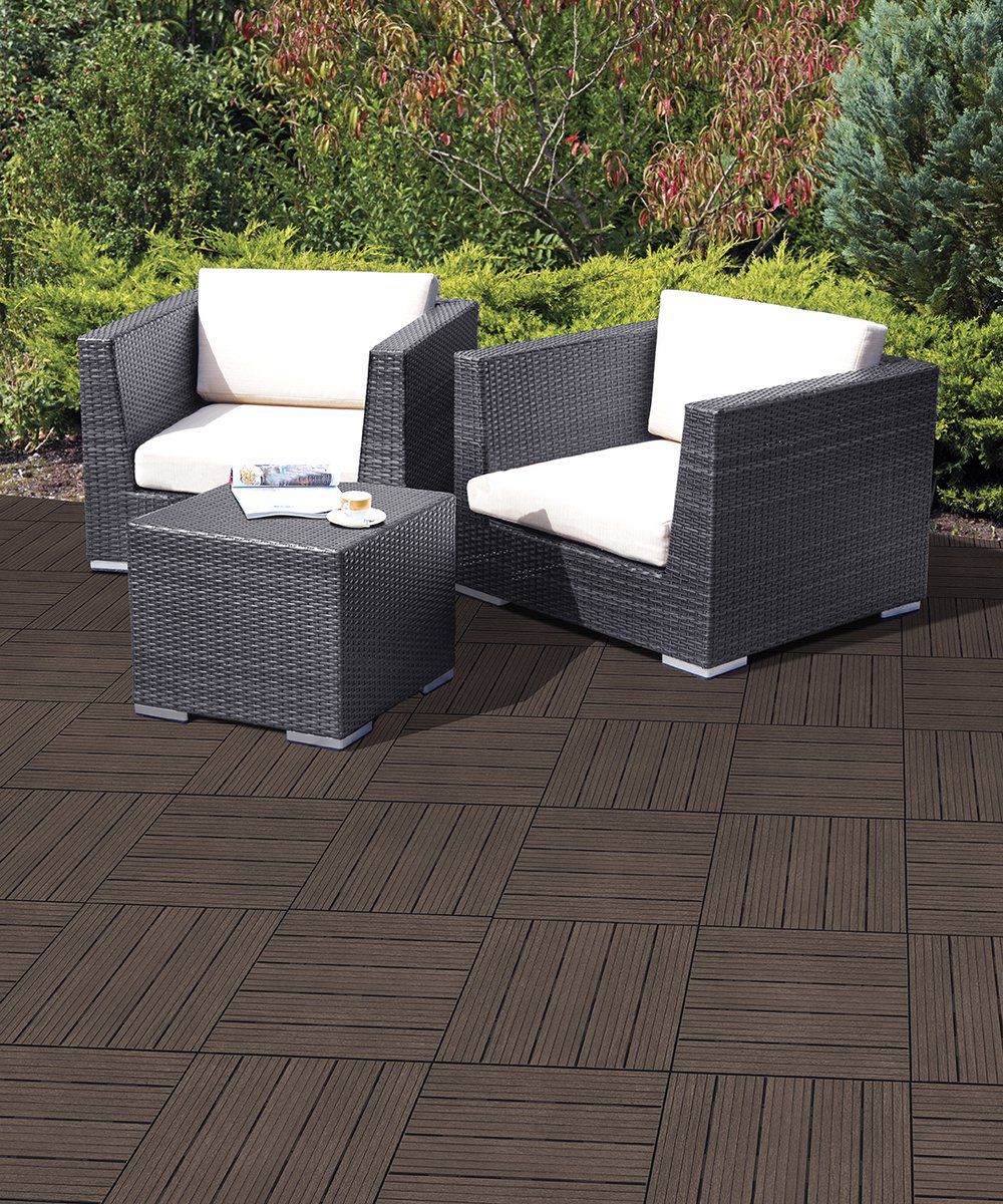 Composiet Terrastegels - Bruin - 11 Stuks - 1 m²