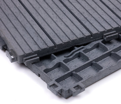 Composiet Terrastegels 30 x 30 CM - Grijs - 6 Stuks - 0.55 m²