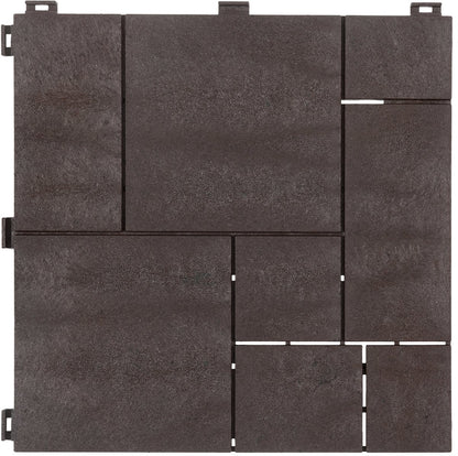 Composiet Terrastegels 30 x 30 CM - Bruin - Mozaïek - 6 Stuks - 0.55 m²