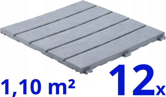 Composiet Terrastegels -  Platinum Wit - 12 Stuks - 1,10 m²