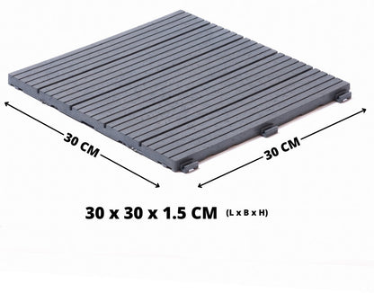 Composiet Terrastegels 30 x 30 CM - Grijs - 6 Stuks - 0.55 m²