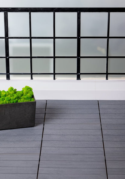 Composiet Terrastegels 30 x 30 CM - Grijs - 6 Stuks - 0.55 m²
