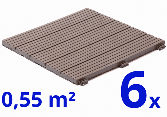Composiet Terrastegels - Prime Oak - 6 Stuks - 0.55 m²