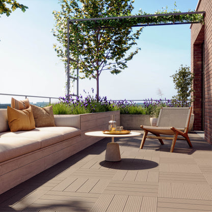 Composiet Terrastegels 45 x 45 CM- Prime Oak - 4 Stuks - 0.81 m²